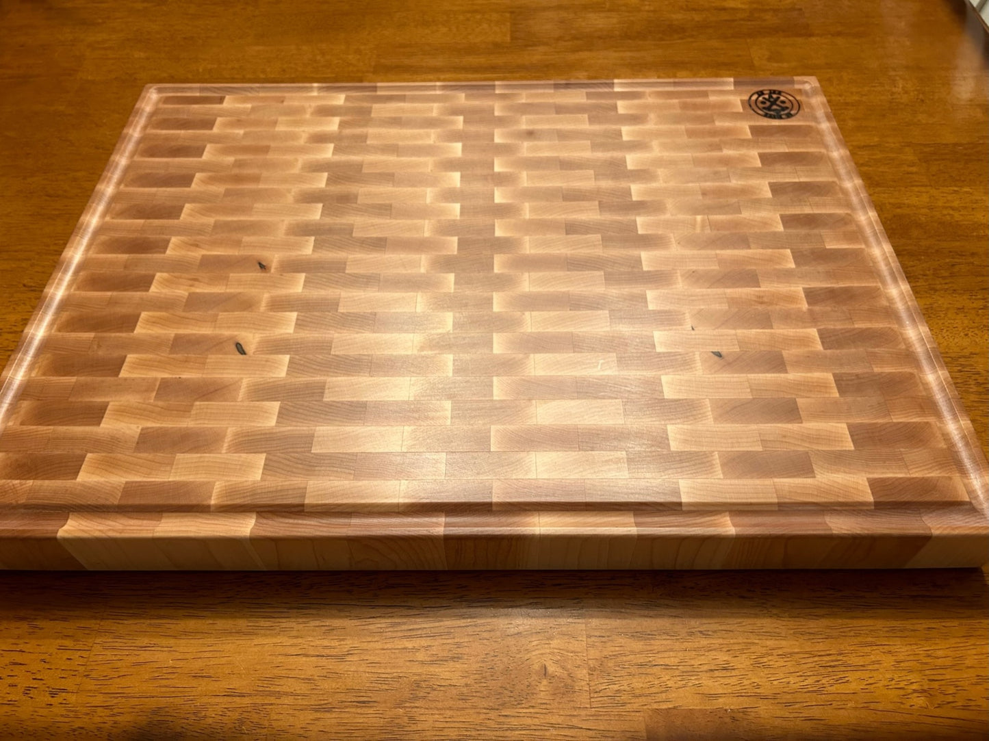 Planche, Bloc de Boucher Mur de Brique Érable Réversible