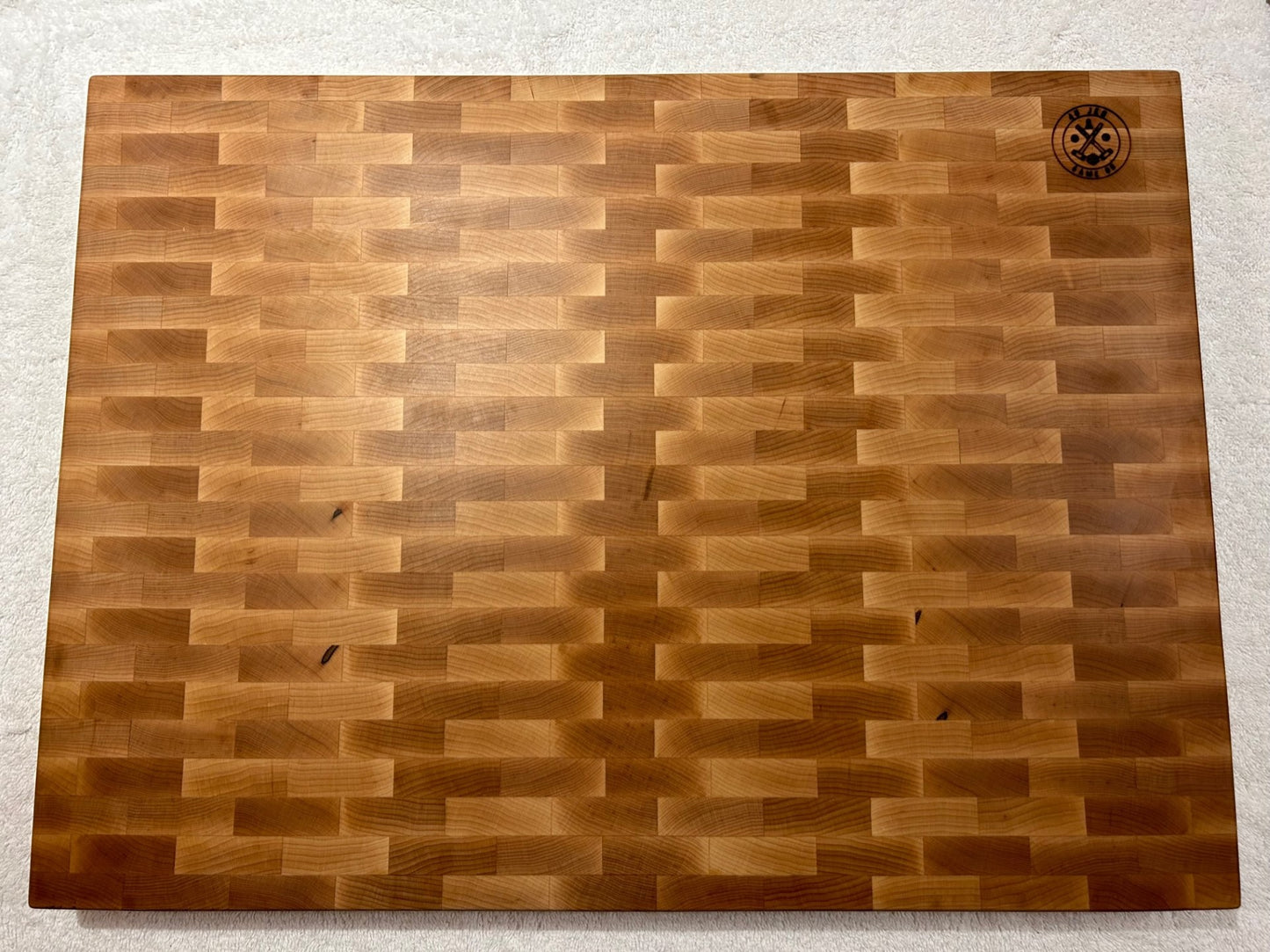Board, Butcher Block Reversible Maple Brick Wall