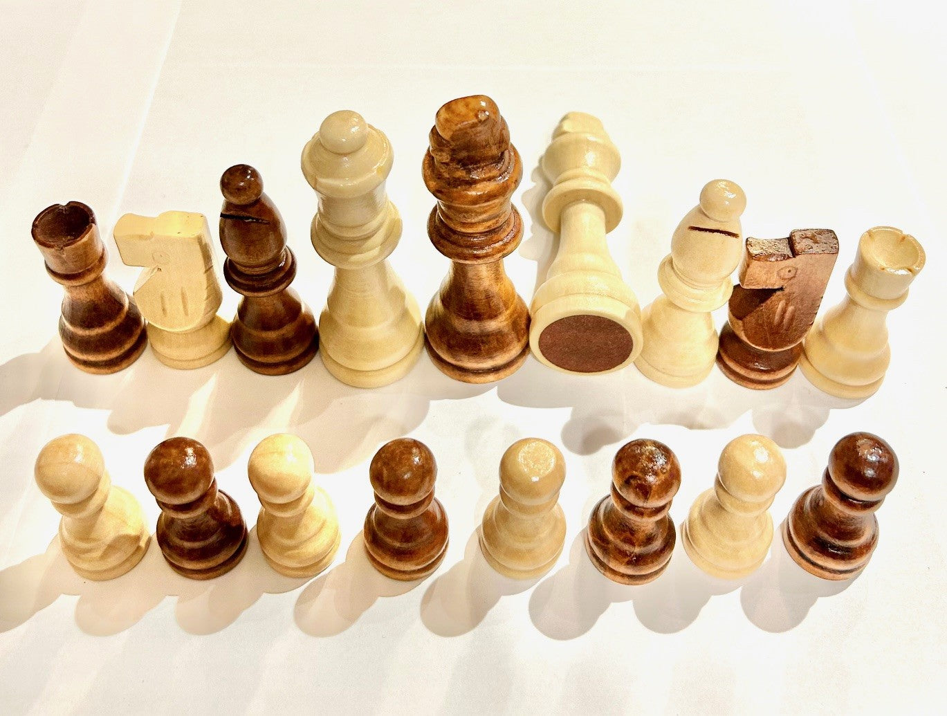 Pièces d’Échecs en Bois, Petites, Roi 3.5"