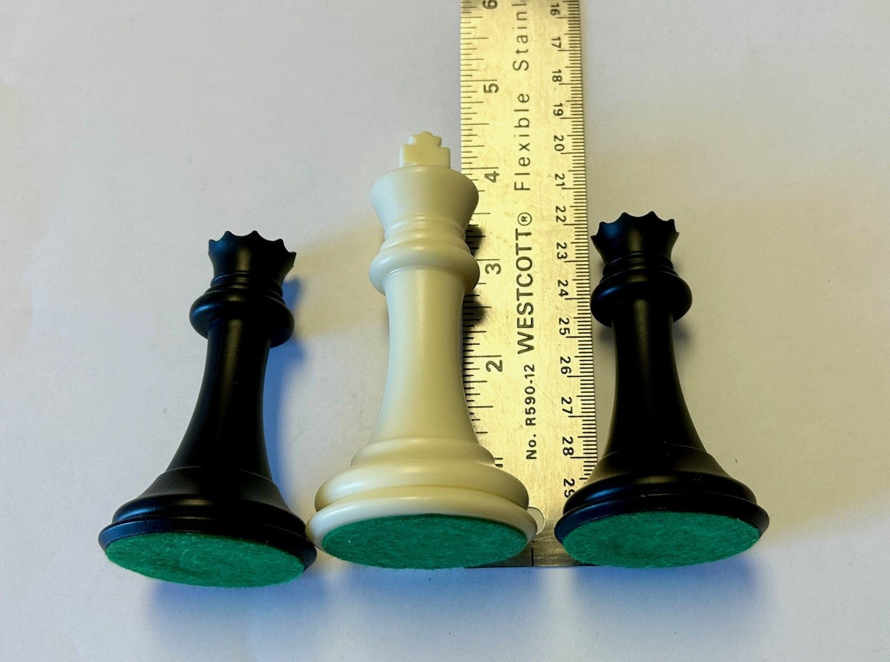 Pièces d’Échecs Résine, Très Grandes, Roi 4.125 Pouces