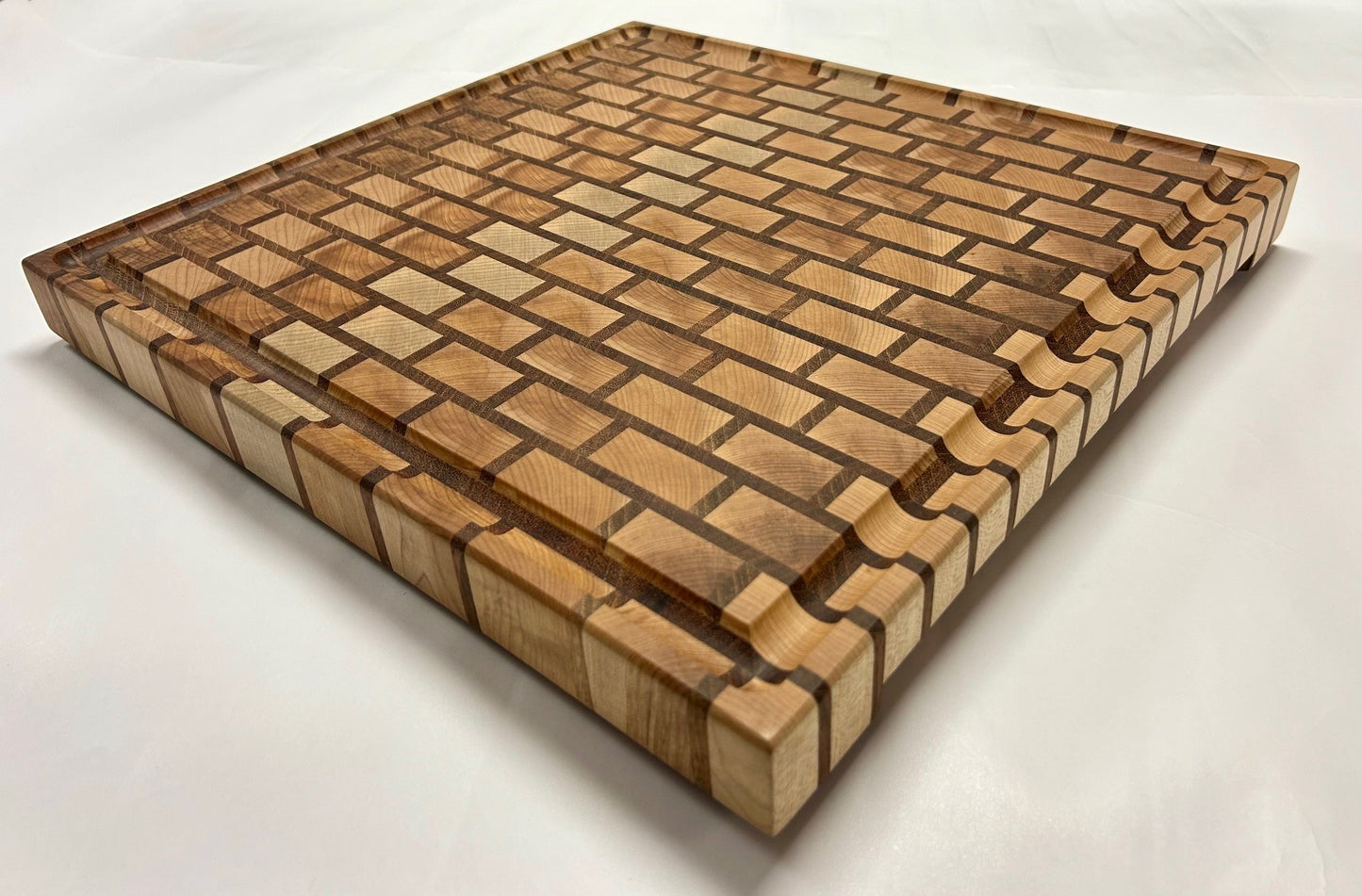 Planche, Bloc de Boucher Mur de Brique Érable et Ipé