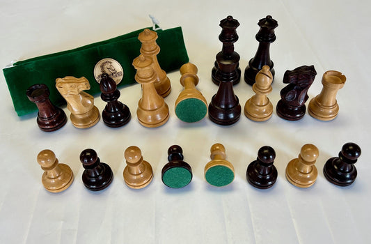 Wooden Chess Pieces, Large, King 4 Inches