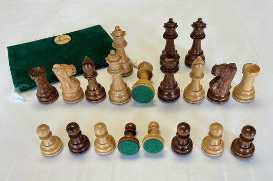 Pièces d’Échecs en Bois, Moyennes, Roi 3.5 Pouces