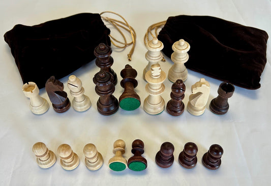 Wooden Chess Pieces, Medium, King 3 Inches