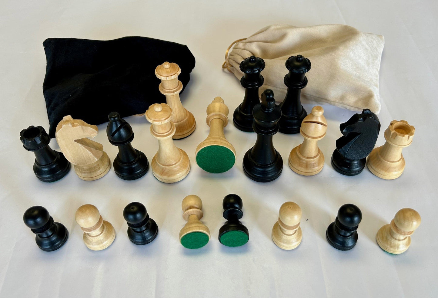 Wooden Chess Pieces, Medium, King 3.75 Inches