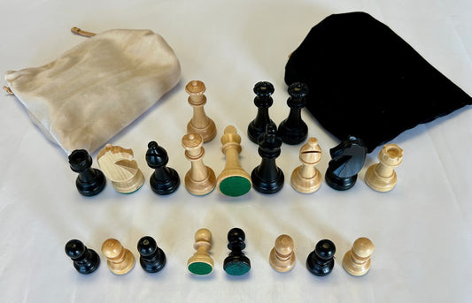 Wooden Chess Pieces, Small-Medium, King 3 Inches