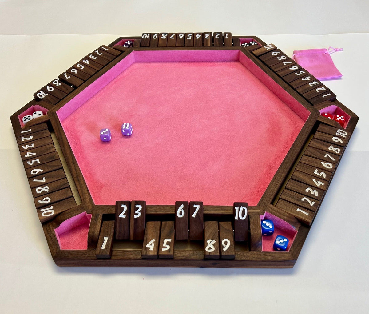 Jeu de Société 'Fermer la Boîte' en Bois - Avec Dés - Pour 4+ Joueurs Jeu de Société 'Fermer la Boîte' en Bois - Avec Dés - Pour 4+ Joueurs